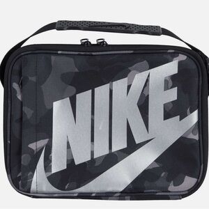 Nike Black and Gray Camouflage Lunch Bag